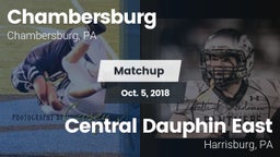 Matchup: Chambersburg High Sc vs. Central Dauphin East  2018