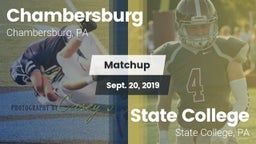 Matchup: Chambersburg High Sc vs. State College  2019
