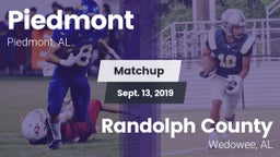 Matchup: Piedmont  vs. Randolph County  2019