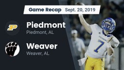Recap: Piedmont  vs. Weaver  2019