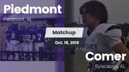 Matchup: Piedmont  vs. Comer  2019