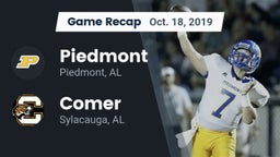 Recap: Piedmont  vs. Comer  2019