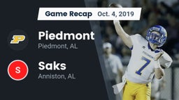 Recap: Piedmont  vs. Saks  2019