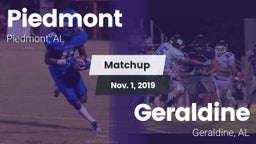 Matchup: Piedmont  vs. Geraldine  2019