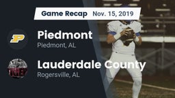 Recap: Piedmont  vs. Lauderdale County  2019