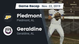 Recap: Piedmont  vs. Geraldine  2019