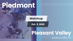 Matchup: Piedmont  vs. Pleasant Valley  2020
