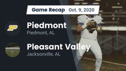 Recap: Piedmont  vs. Pleasant Valley  2020