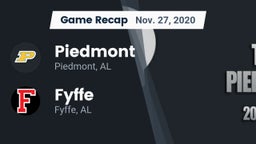 Recap: Piedmont  vs. Fyffe  2020