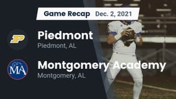Recap: Piedmont  vs. Montgomery Academy  2021