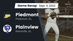 Recap: Piedmont  vs. Plainview  2022