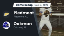 Recap: Piedmont  vs. Oakman  2022