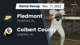 Recap: Piedmont  vs. Colbert County  2022