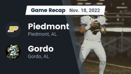 Recap: Piedmont  vs. Gordo  2022