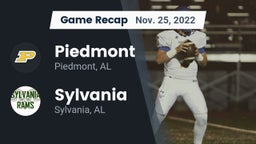 Recap: Piedmont  vs. Sylvania  2022
