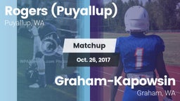 Matchup: Rogers  vs. Graham-Kapowsin  2017
