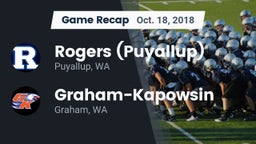 Recap: Rogers  (Puyallup) vs. Graham-Kapowsin  2018