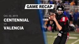 Recap: Centennial  vs. Valencia  2015