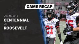 Recap: Centennial  vs. Roosevelt  2015