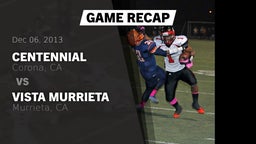 Recap: Centennial  vs. Vista Murrieta  2013