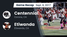Recap: Centennial  vs. Etiwanda  2017