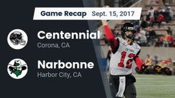 Recap: Centennial  vs. Narbonne  2017