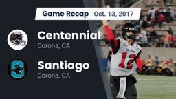 Recap: Centennial  vs. Santiago  2017