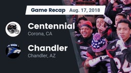 Recap: Centennial  vs. Chandler  2018