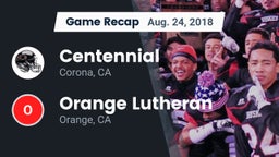 Recap: Centennial  vs. Orange Lutheran  2018