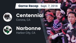 Recap: Centennial  vs. Narbonne  2018