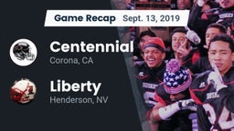 Recap: Centennial  vs. Liberty  2019