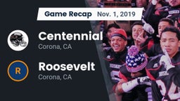 Recap: Centennial  vs. Roosevelt  2019