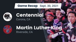 Recap: Centennial  vs. Martin Luther King  2021
