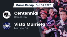 Recap: Centennial  vs. Vista Murrieta  2022