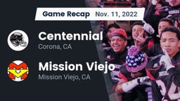 Recap: Centennial  vs. Mission Viejo  2022