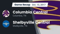 Recap: Columbia Central  vs. Shelbyville Central  2017