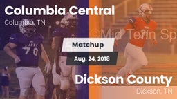 Matchup: Columbia Central vs. Dickson County  2018