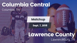 Matchup: Columbia Central vs. Lawrence County  2018