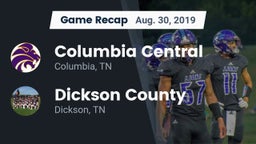Recap: Columbia Central  vs. Dickson County  2019