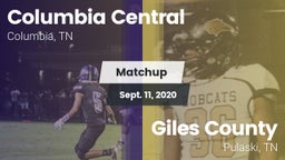 Matchup: Columbia Central vs. Giles County  2020