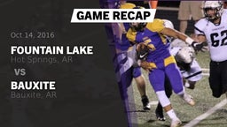 Recap: Fountain Lake  vs. Bauxite  2016