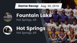 Recap: Fountain Lake  vs. Hot Springs  2018