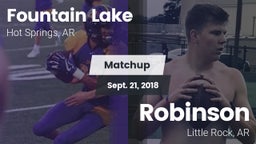 Matchup: Fountain Lake vs. Robinson  2018