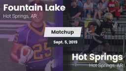 Matchup: Fountain Lake vs. Hot Springs  2019