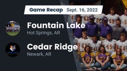 Recap: Fountain Lake  vs. Cedar Ridge  2022