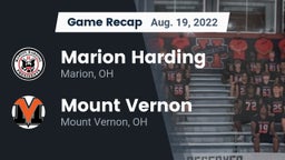 Recap: Marion Harding  vs. Mount Vernon  2022