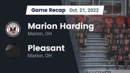 Recap: Marion Harding  vs. Pleasant  2022