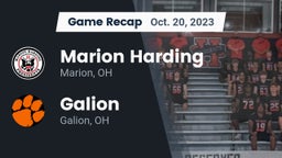 Recap: Marion Harding  vs. Galion  2023