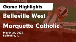 Belleville West  vs Marquette Catholic  Game Highlights - March 24, 2023