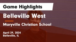 Belleville West  vs Maryville Christian School Game Highlights - April 29, 2024